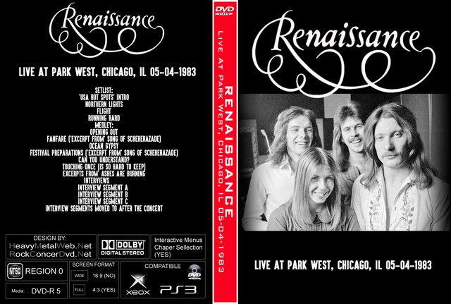 RENAISSANCE - Live At Park West Chicago 05-04-1983 (UPGRADE REMASTERED).jpg